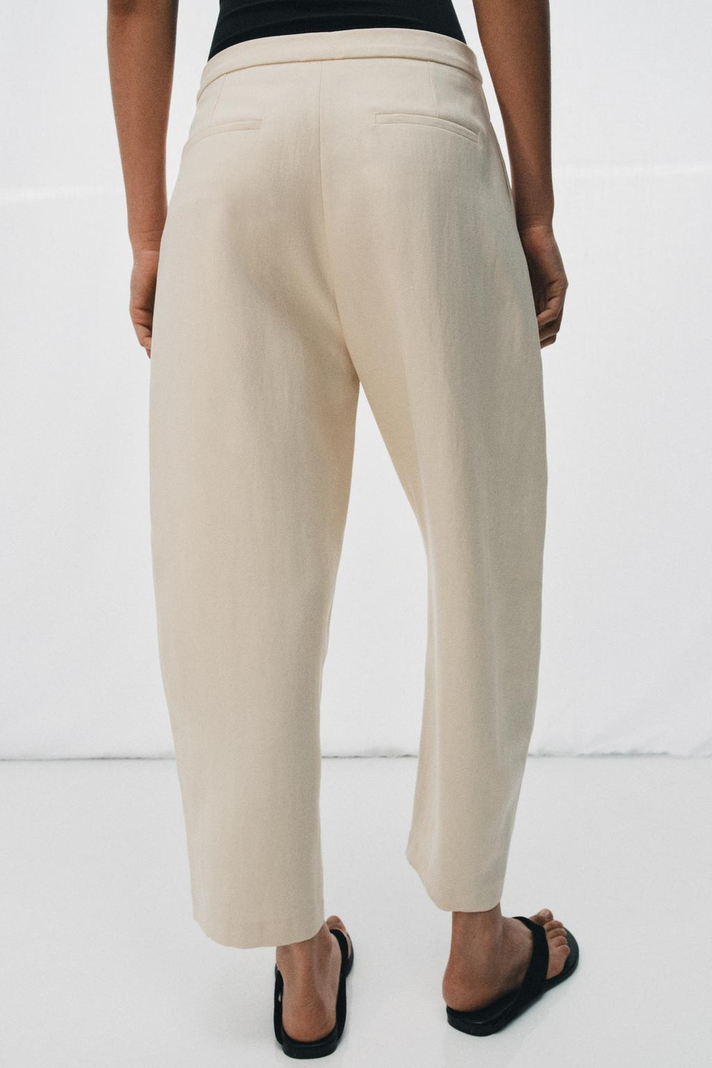 Crossover front pants