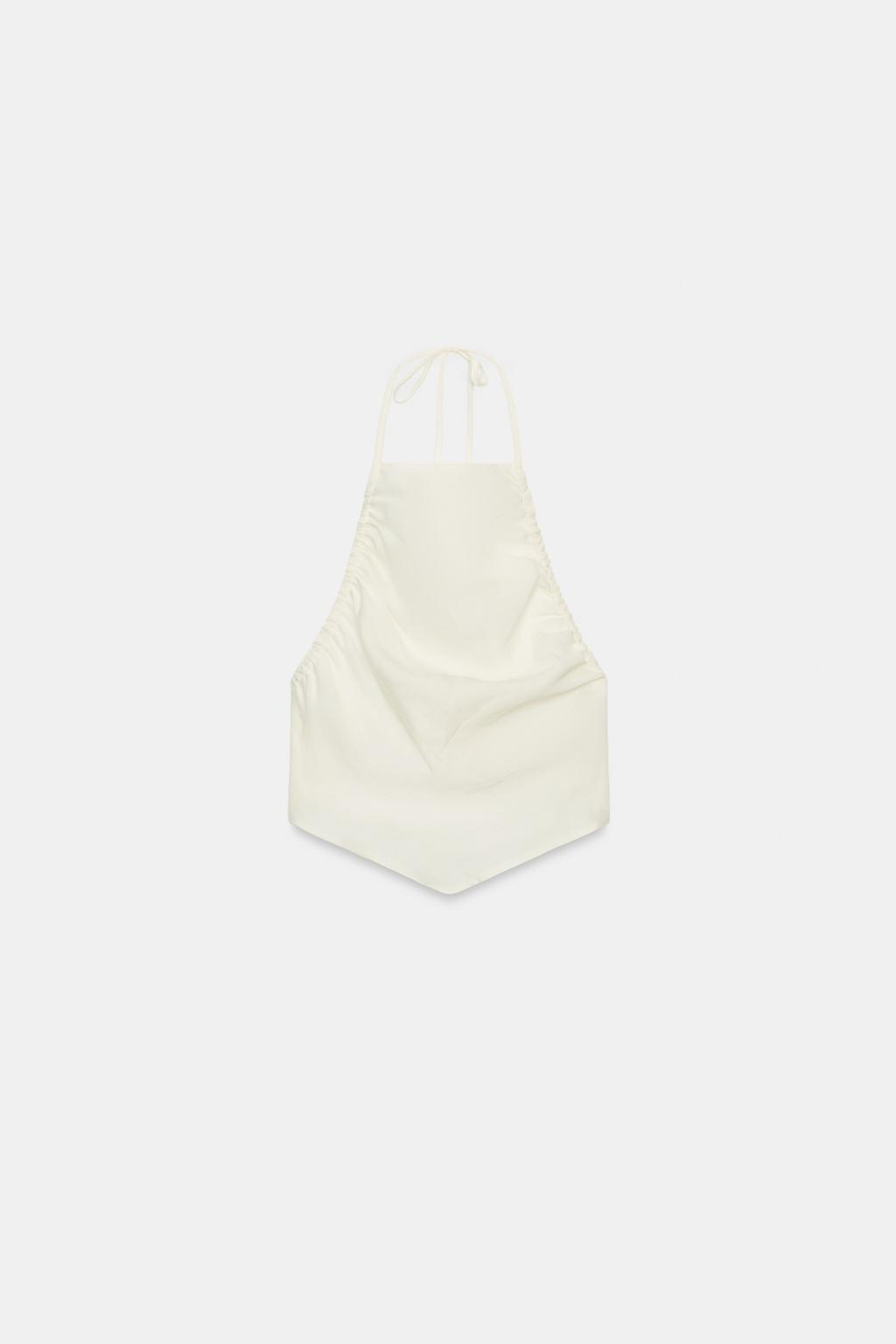 Linen Halter Top+ Wide Leg Linen Pants