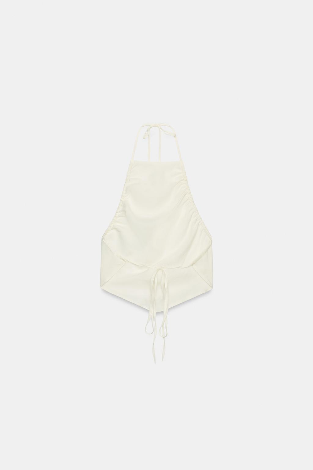 Linen Halter Top+ Wide Leg Linen Pants