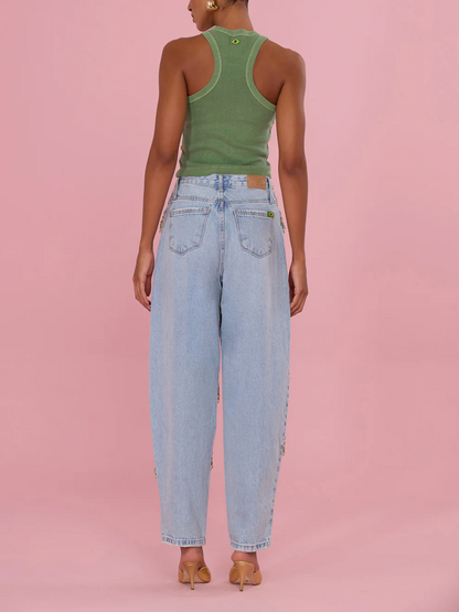 Bohemian Fringed Jeans