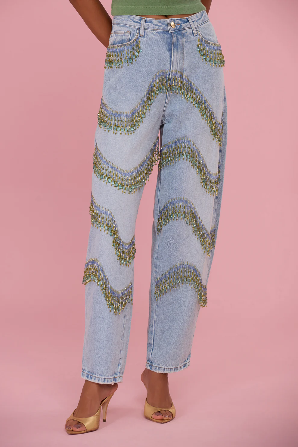 Bohemian Fringed Jeans