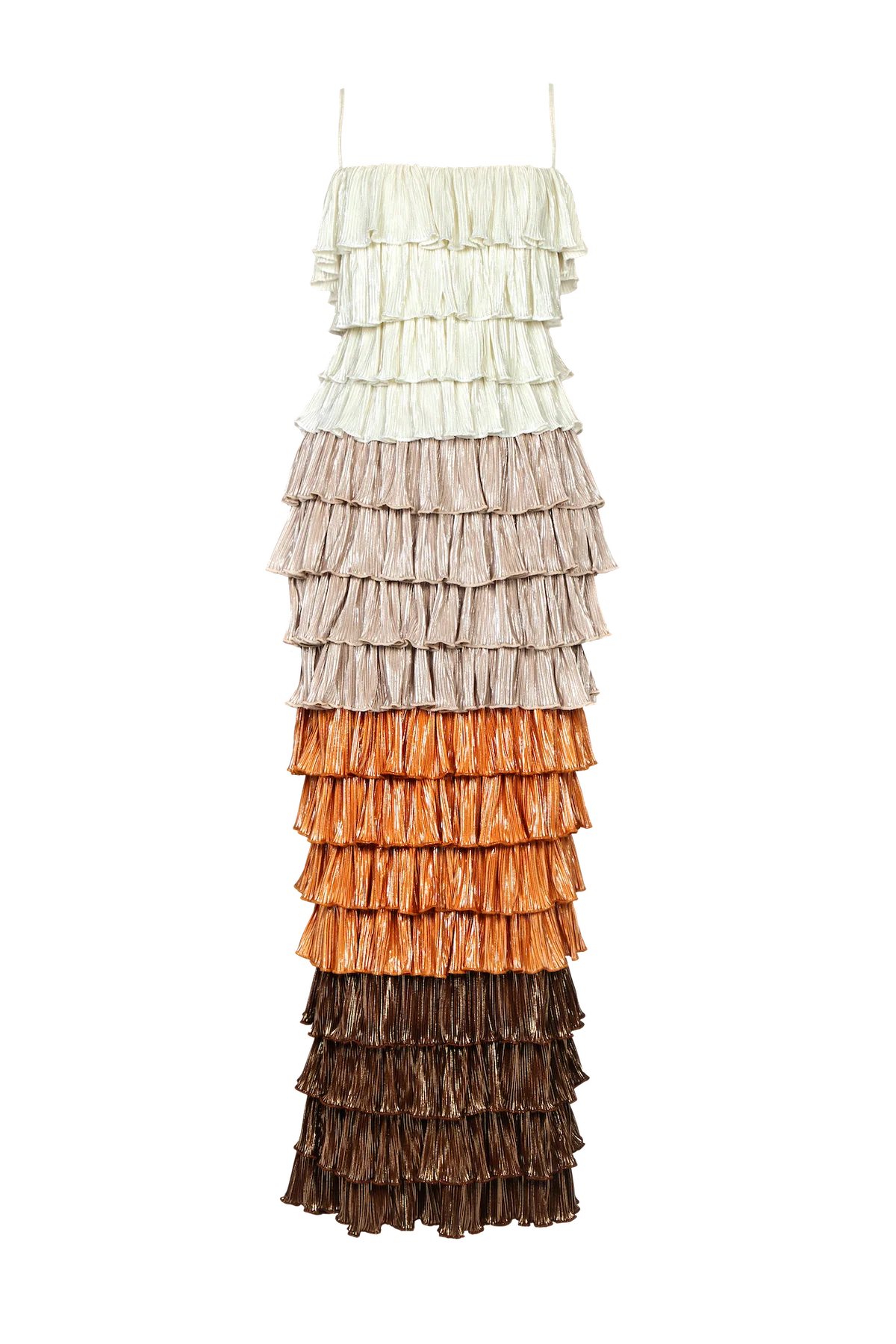 Pleated Layered Halter Dress