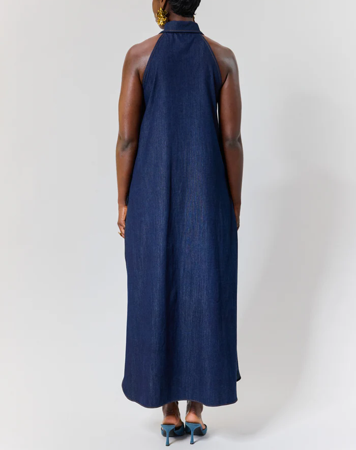 Denim Cold Shoulder Dress