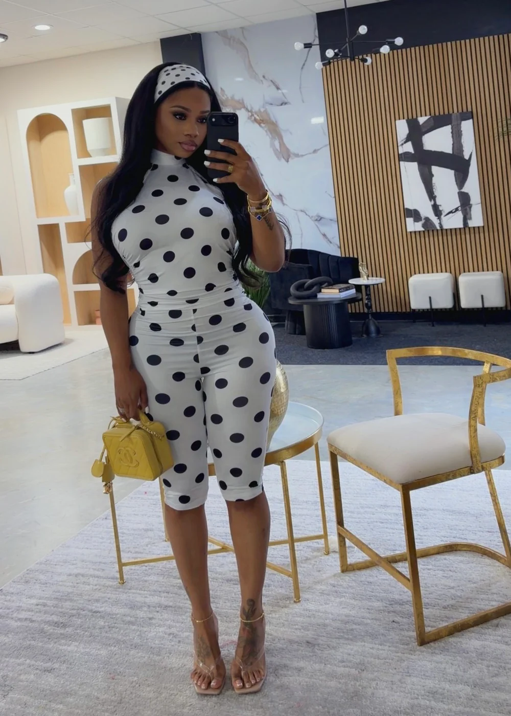 Signature polka jumpsuit
