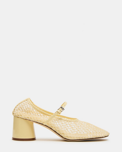 Mesh-top high-heeled sandals