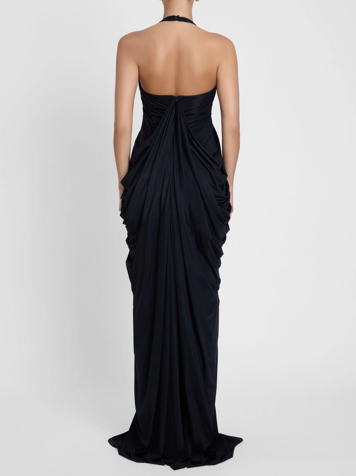 Pleated sleeveless maxi dress