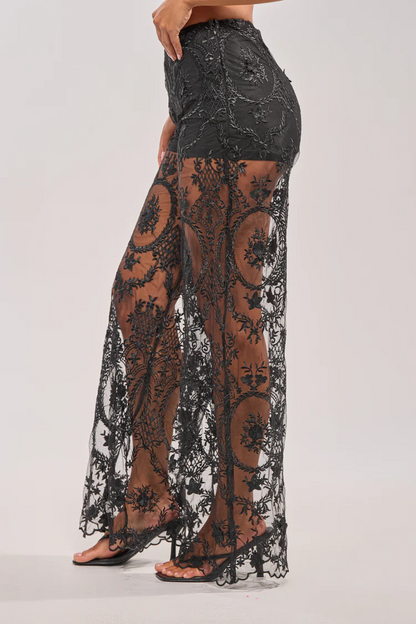 Luxurious Lace-Up Front Set