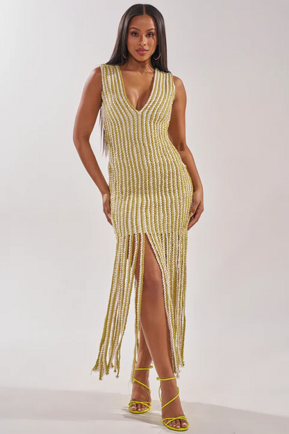 GOLDEN HOUR EMBELLISHED MAXI DRESS
