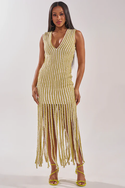 GOLDEN HOUR EMBELLISHED MAXI DRESS