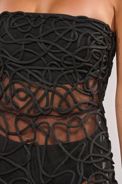 Abstract Midi Dress