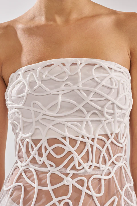 Abstract Midi Dress