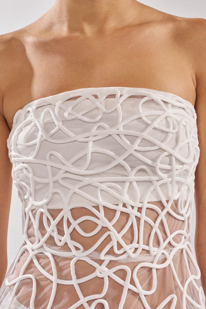 Abstract Midi Dress