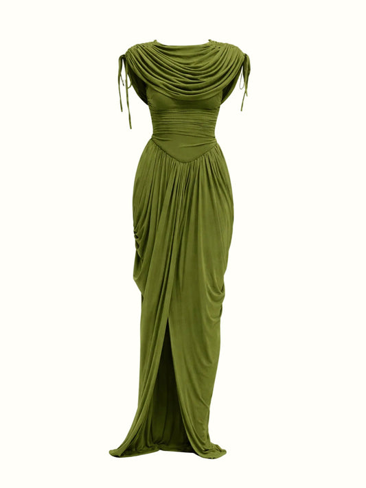 Pleated Layered Dress