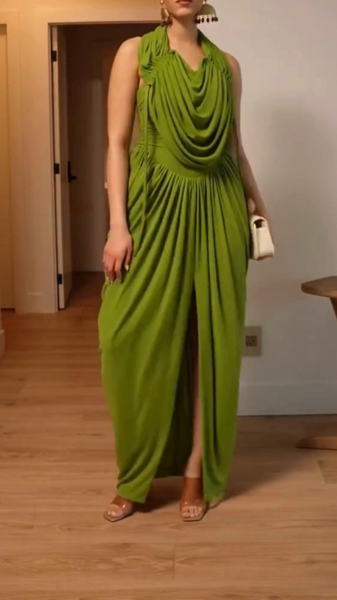 Pleated Layered Dress