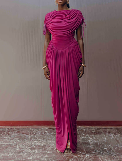 Pleated Layered Dress