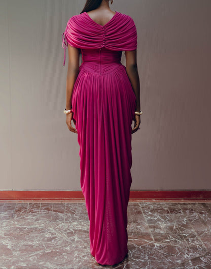 Pleated Layered Dress