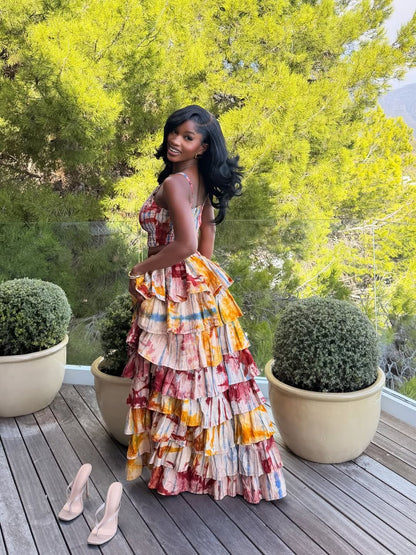Colorful Layered Dress