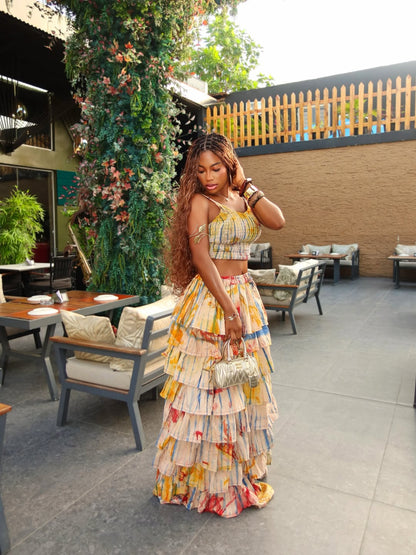 Colorful Layered Dress