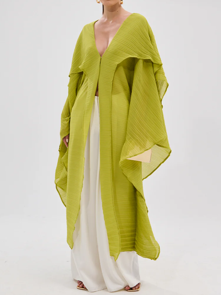 FLY AWAY WITH ME BLOUSE IN CHARTREUSE