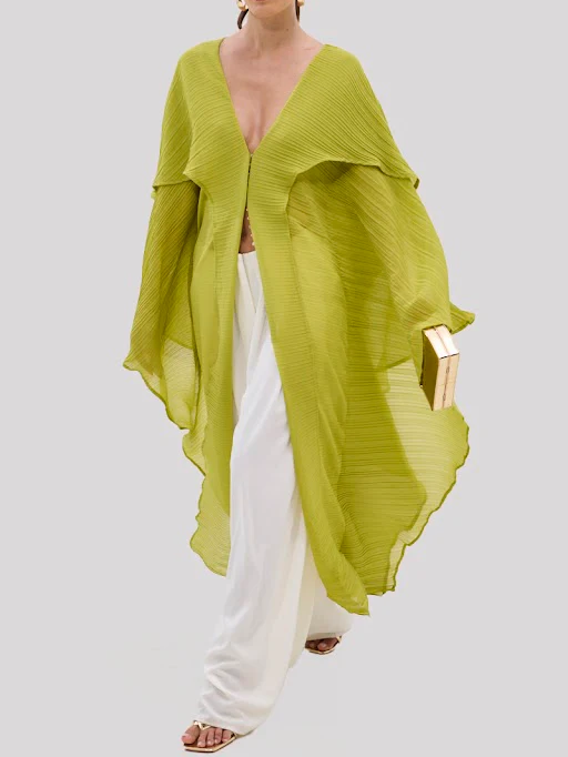 FLY AWAY WITH ME BLOUSE IN CHARTREUSE