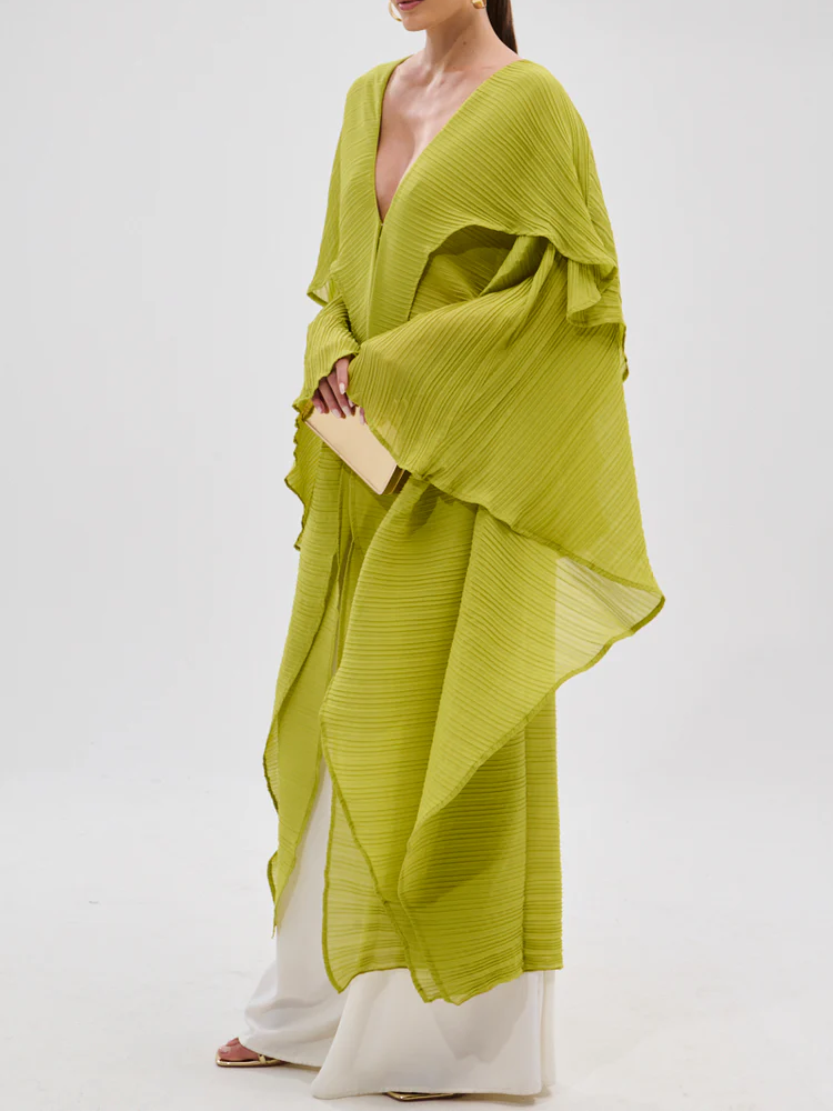 FLY AWAY WITH ME BLOUSE IN CHARTREUSE