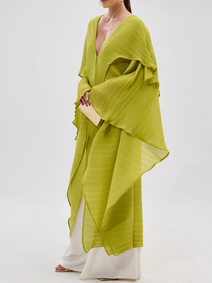 FLY AWAY WITH ME BLOUSE IN CHARTREUSE