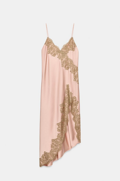 COLLECTION SATIN LACE DRESS