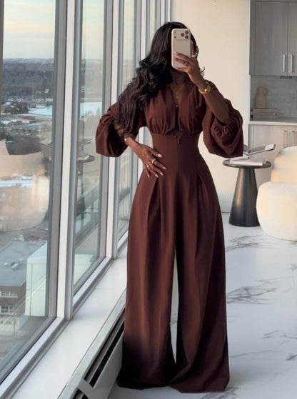 Bubble Sleeve Jumpsuit