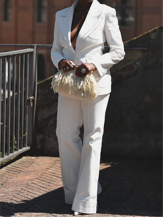 Cut-out back suit set