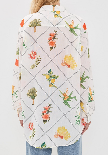 Palm Beach Classic Button Down Shirt+Skirt Set