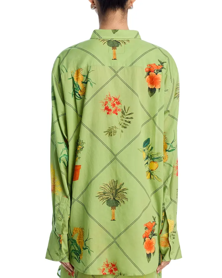 Palm Beach Classic Button Down Shirt+Skirt Set