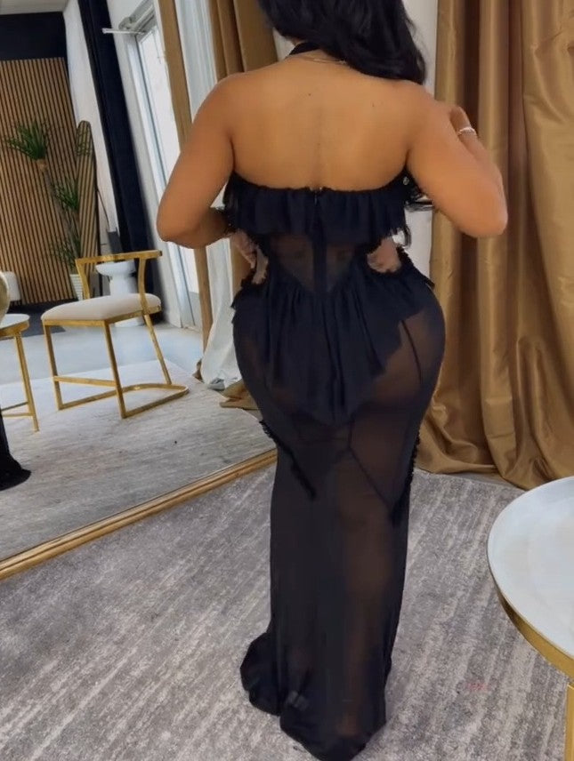 Soft seduction maxi dress