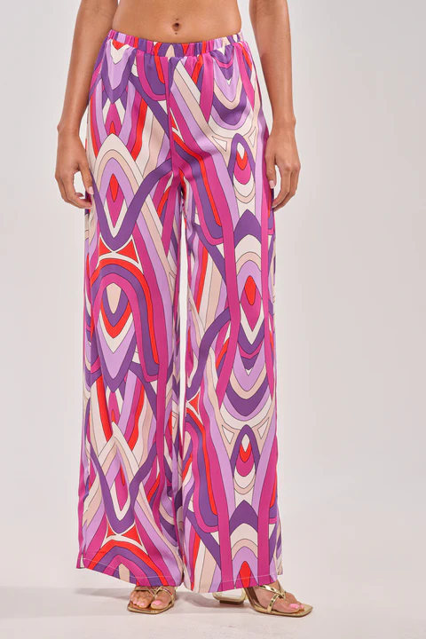 Multicolored Printed Two-Piec