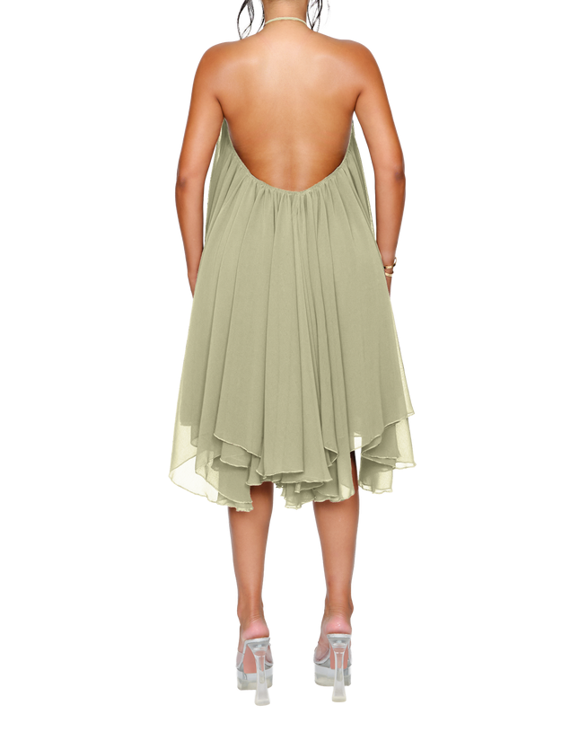 Strapless Pleated Mini Dress