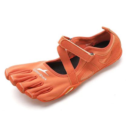 Multifunctional, Ultra-Portable Women's Shoes with Hook-and-Loop Closure