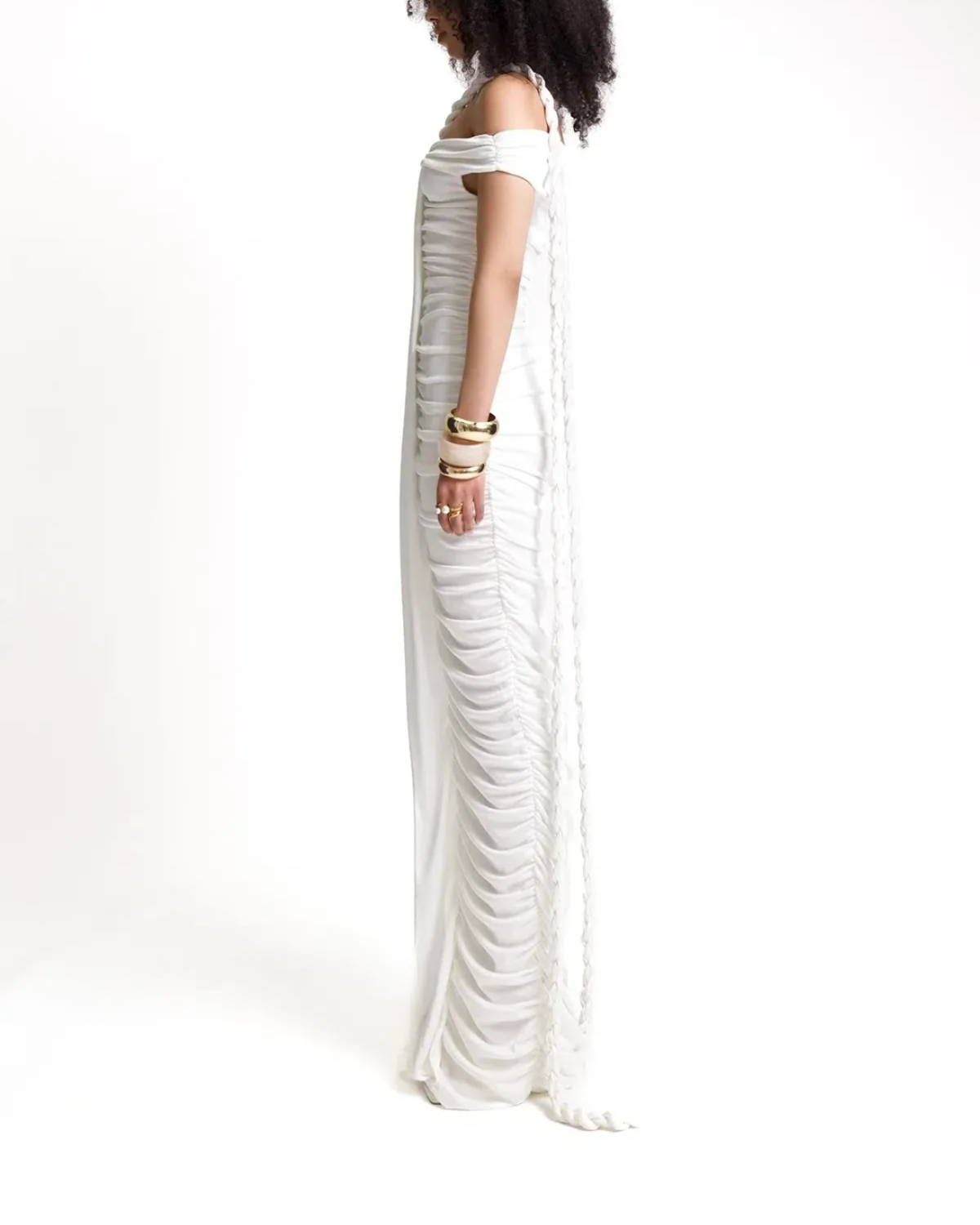 Elegant Pleated Maxi Dress
