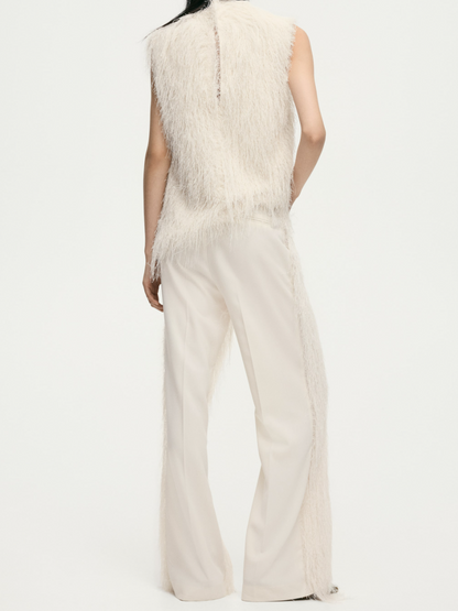 Elegant Tassel Sleeveless Suit