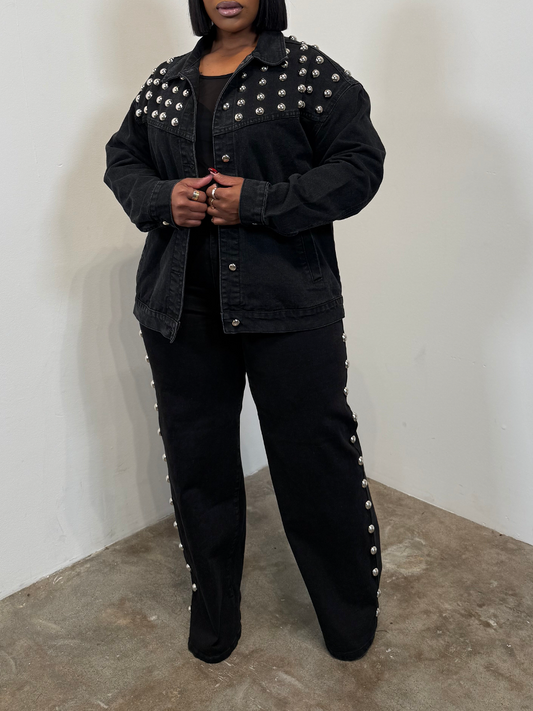 Denim Rivet Set