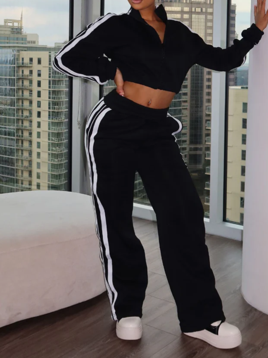 Striped Sports Suit