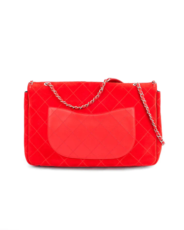Double-C Suede XXL Classic Flap Bag