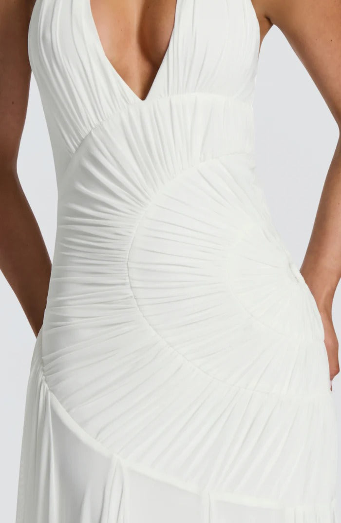Flowing Pleated Maxi Dress
