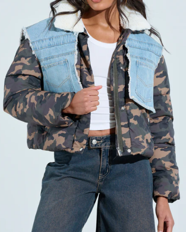 Fab Camo Denim Jacket