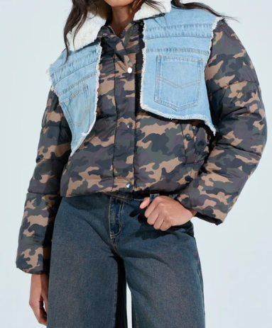 Fab Camo Denim Jacket
