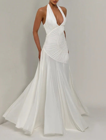 Flowing Pleated Maxi Dress