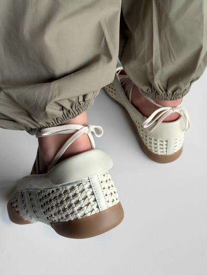 Breathable Woven Mesh Mary Janes