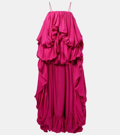 Asymmetrical Layered Gathered romper