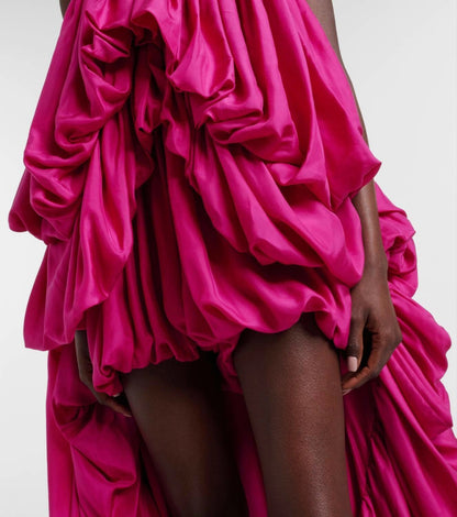 Asymmetrical Layered Gathered romper