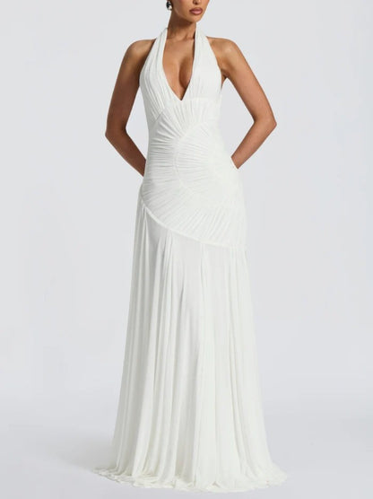 Flowing Pleated Maxi Dress