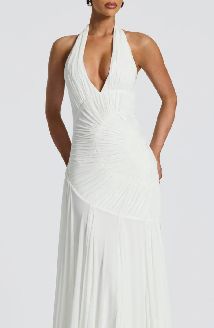 Flowing Pleated Maxi Dress