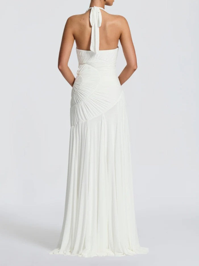 Flowing Pleated Maxi Dress